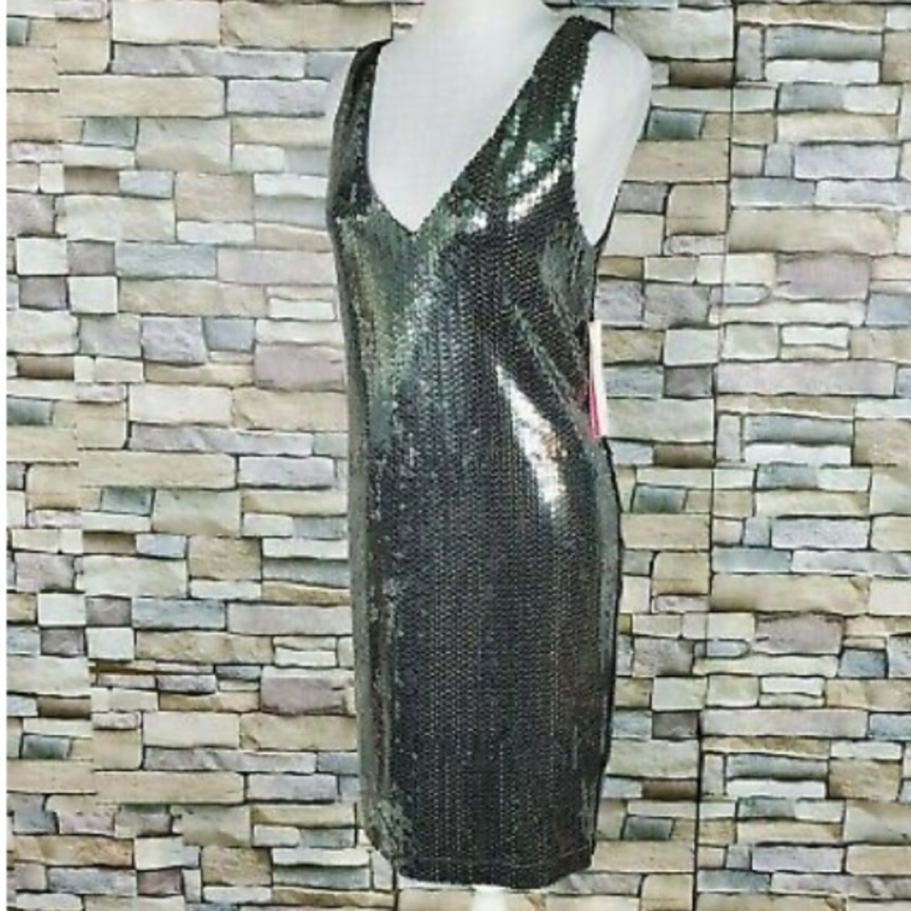 Aqua M New sequinned dress